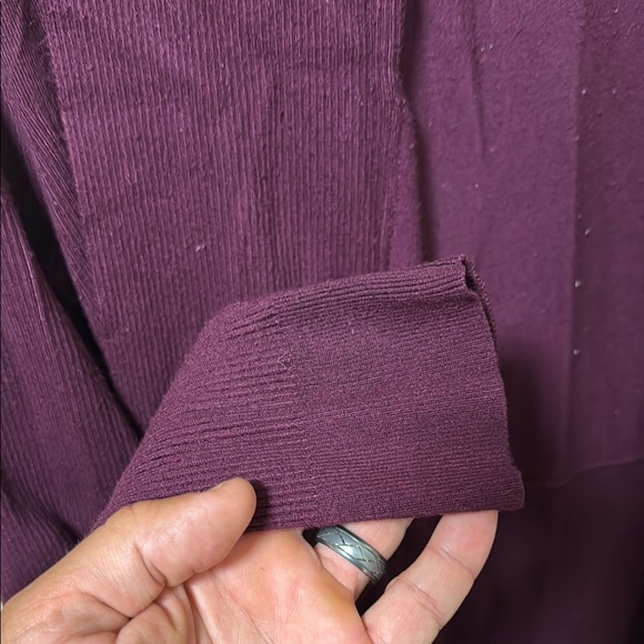 White House Black Market Purple Cardigan Open Front - Picture 3 of 7